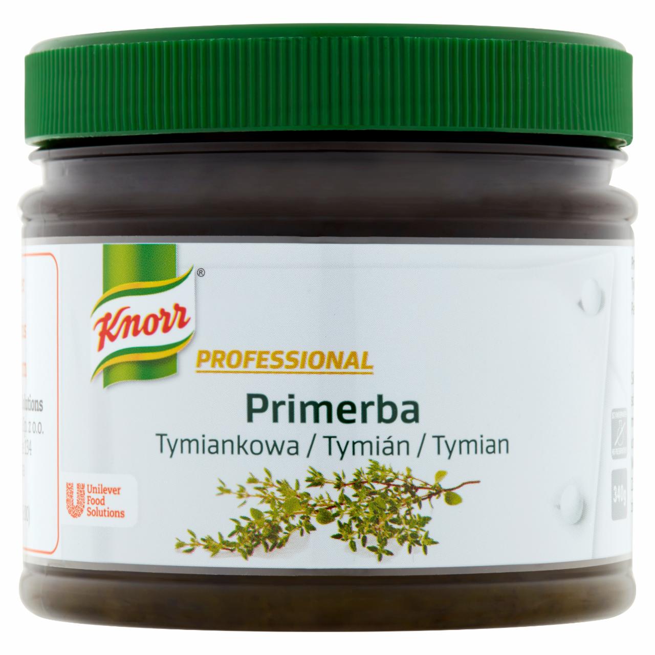 Zdjęcia - Knorr Professional Primerba tymiankowa Pasta ziołowa do przyprawiania potraw 340 g
