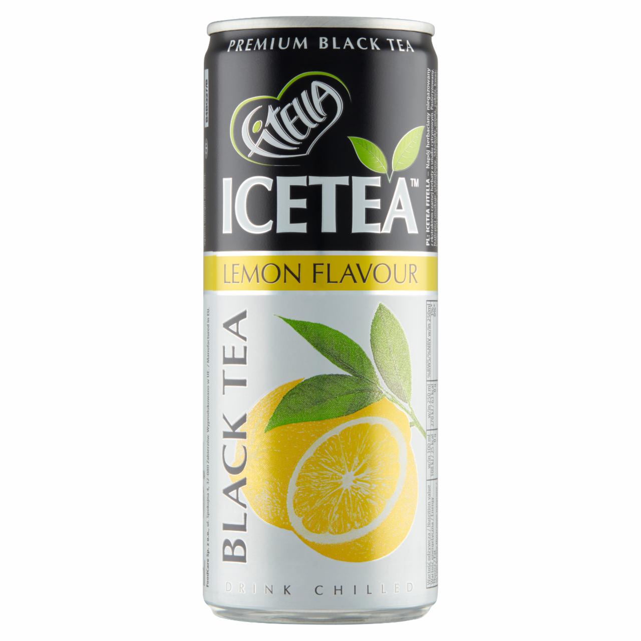 Zdjęcia - Fitella Ice Tea Napój herbaciany niegazowany o smaku cytrynowym 250 ml