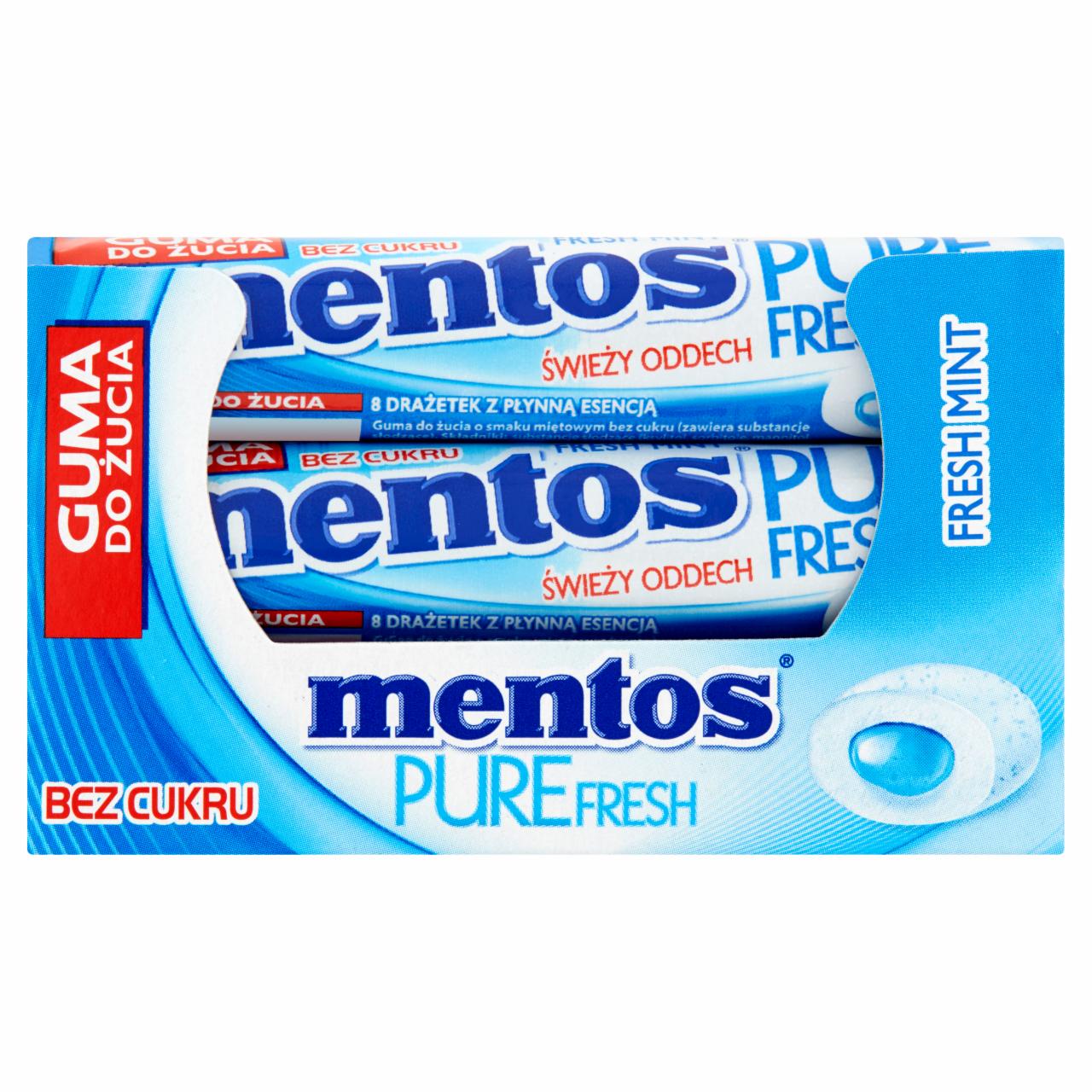 Zdjęcia - Mentos Pure Fresh Fresh Mint Guma do żucia bez cukru 24 x 15,5 g