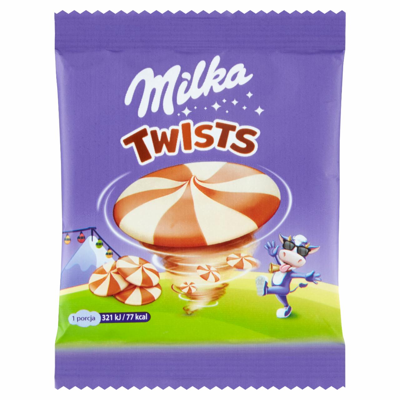 Zdjęcia - Milka Twists Czekolada mleczna i biała 14,4 g