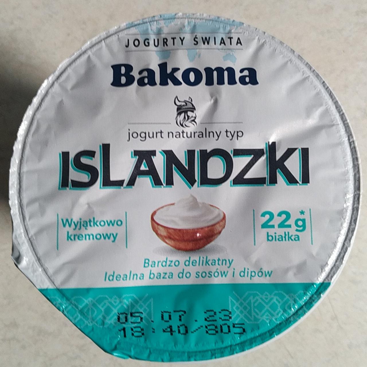Zdjęcia - Bakoma Jogurty Świata Jogurt naturalny typ islandzki 290 g