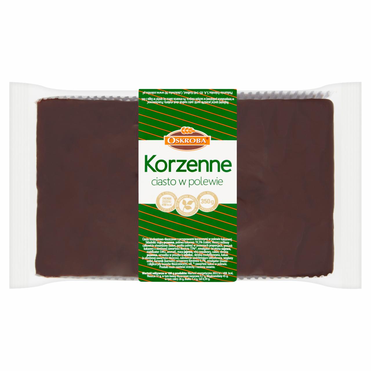 Zdjęcia - Oskroba Korzenne ciasto w polewie 350 g