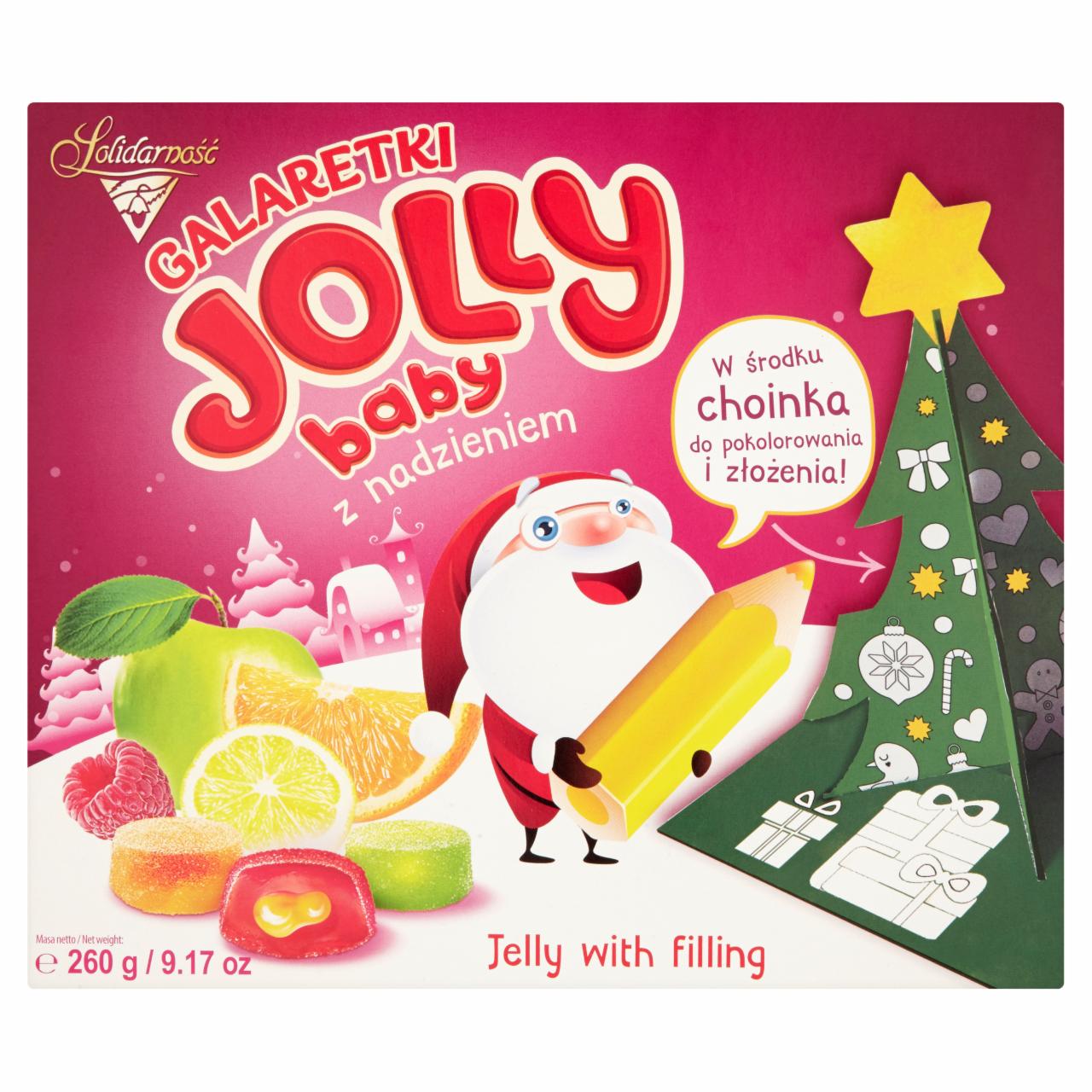 Zdjęcia - Solidarność Jolly Baby z nadzieniem Ocukrzone galaretki pektynowe 260 g