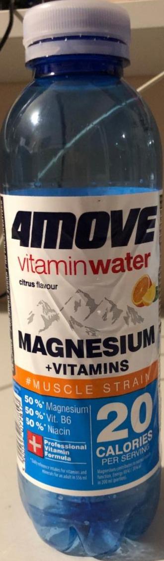 Zdjęcia - Vitamin Water Magnesium Napój niegazowany o smaku cytrusowym 4Move