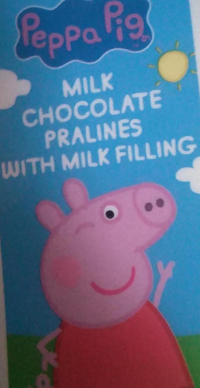 Zdjęcia - Milk chocolate pralines with milk filling Peppa Pig