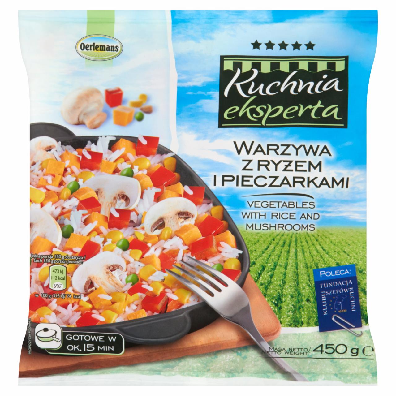 Zdjęcia - Oerlemans Kuchnia eksperta Warzywa z ryżem i pieczarkami 450 g