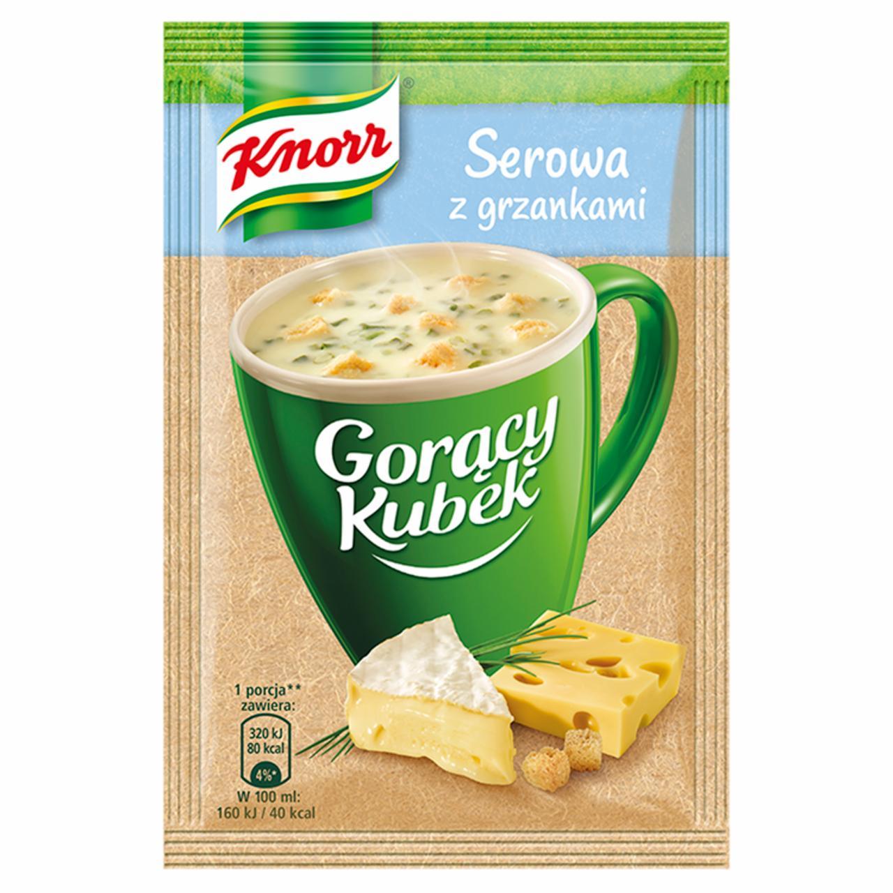 Zdjęcia - Knorr Gorący Kubek Serowa z grzankami 22 g