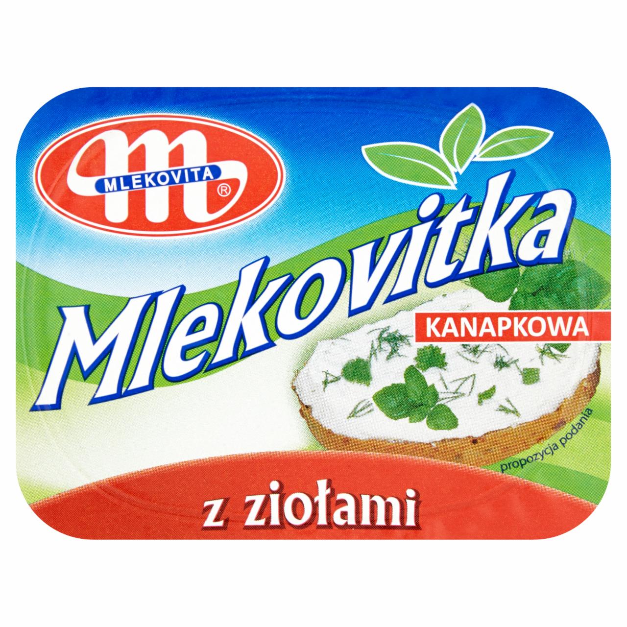 Zdjęcia - Mlekovita Mlekovitka Serek twarogowy z ziołami 125 g