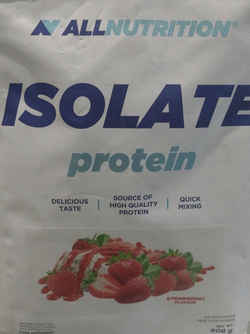 Zdjęcia - Isolate protein Strawberry Allnutrition
