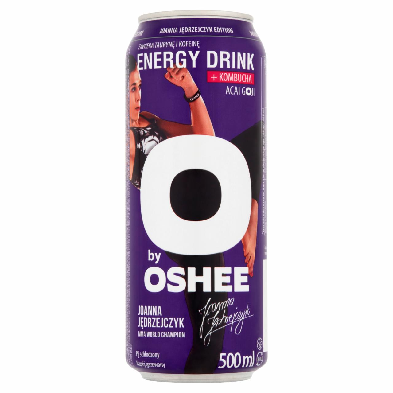Zdjęcia - Oshee O by Oshee Gazowany napój energetyzujący o smaku jagód acai-goji 500 ml