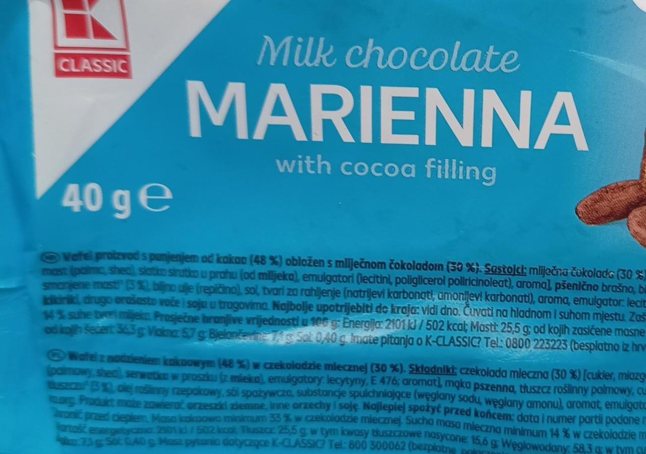 Zdjęcia - Milk Chocolate Marienna Kaufland