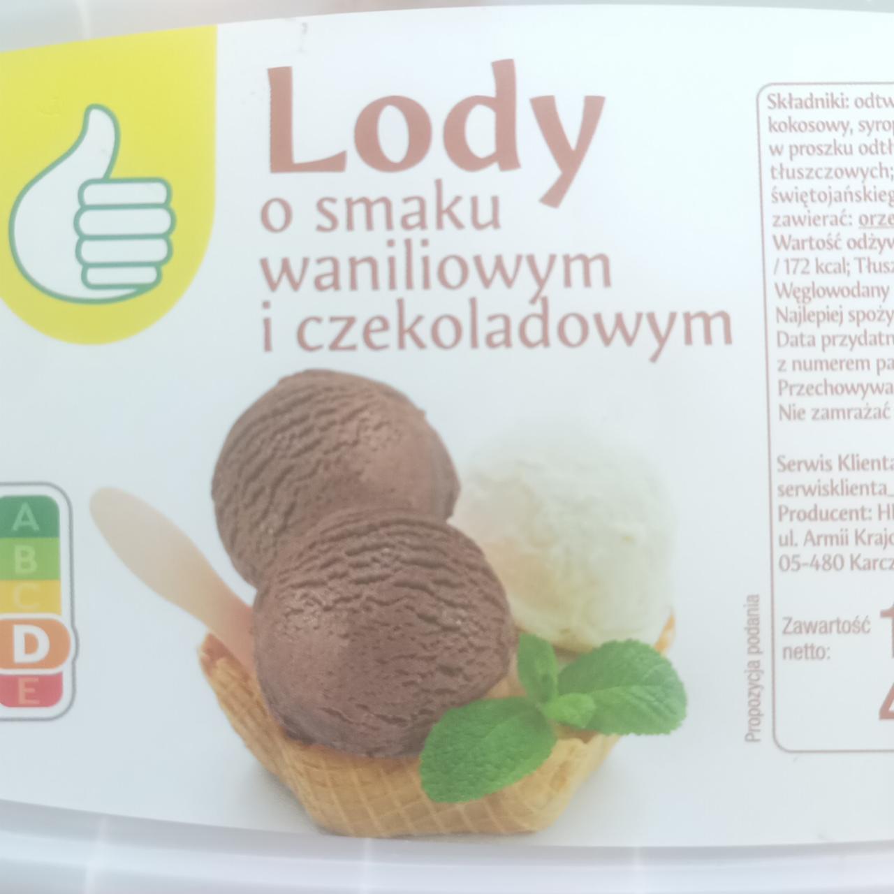 Zdjęcia - Lody wanilia i czekolada Auchan