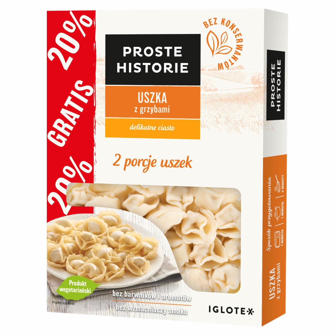 Zdjęcia - PROSTE HISTORIE Uszka z grzybami 360 g