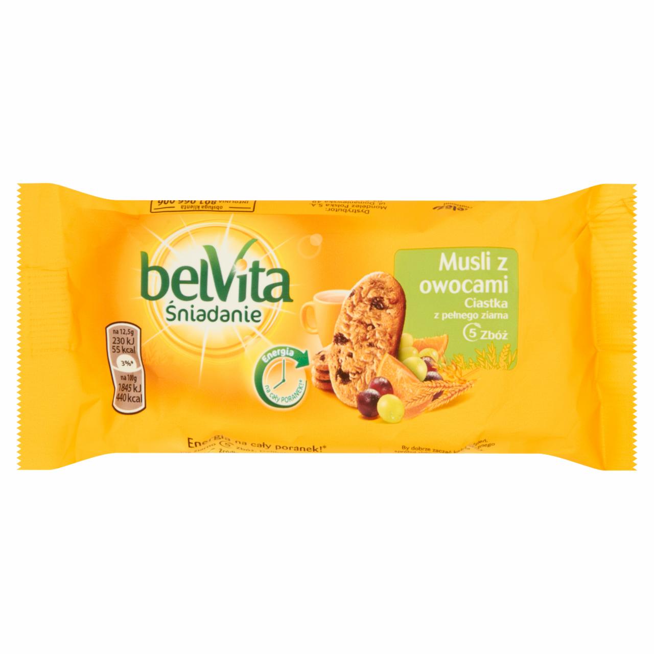 Zdjęcia - belVita Śniadanie Musli z owocami Ciastka z pełnego ziarna 50 g