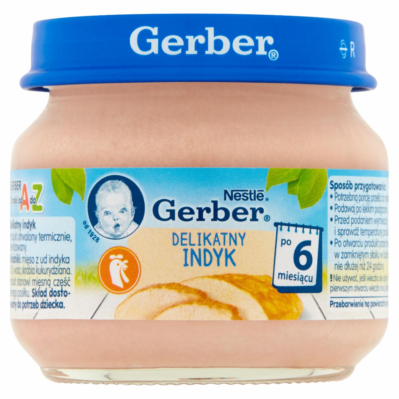 Zdjęcia - Gerber Delikatny indyk dla niemowląt po 6. miesiącu 80 g