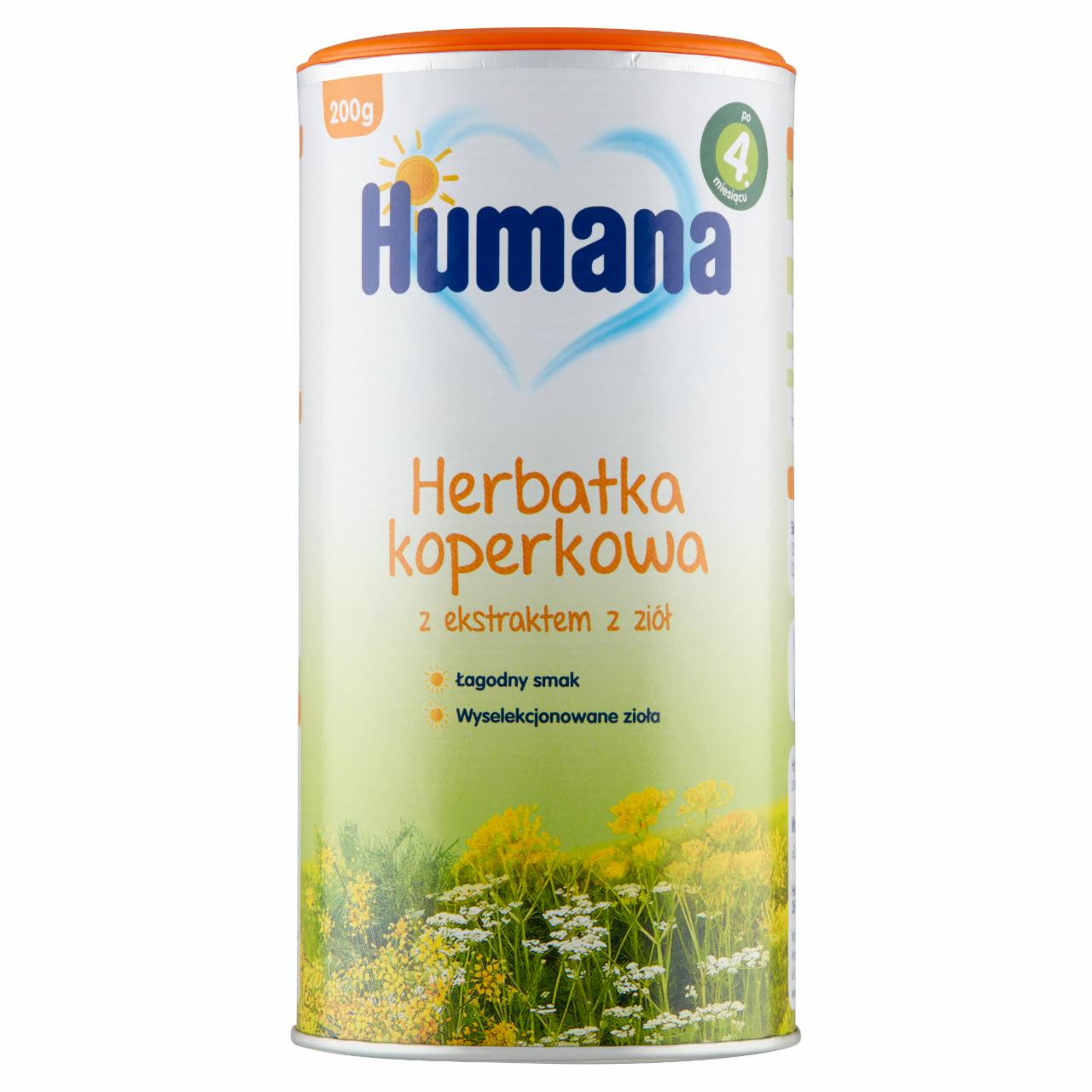 Zdjęcia - Humana Herbatka koperkowa z ekstraktem z ziół po 4. miesiącu 200 g