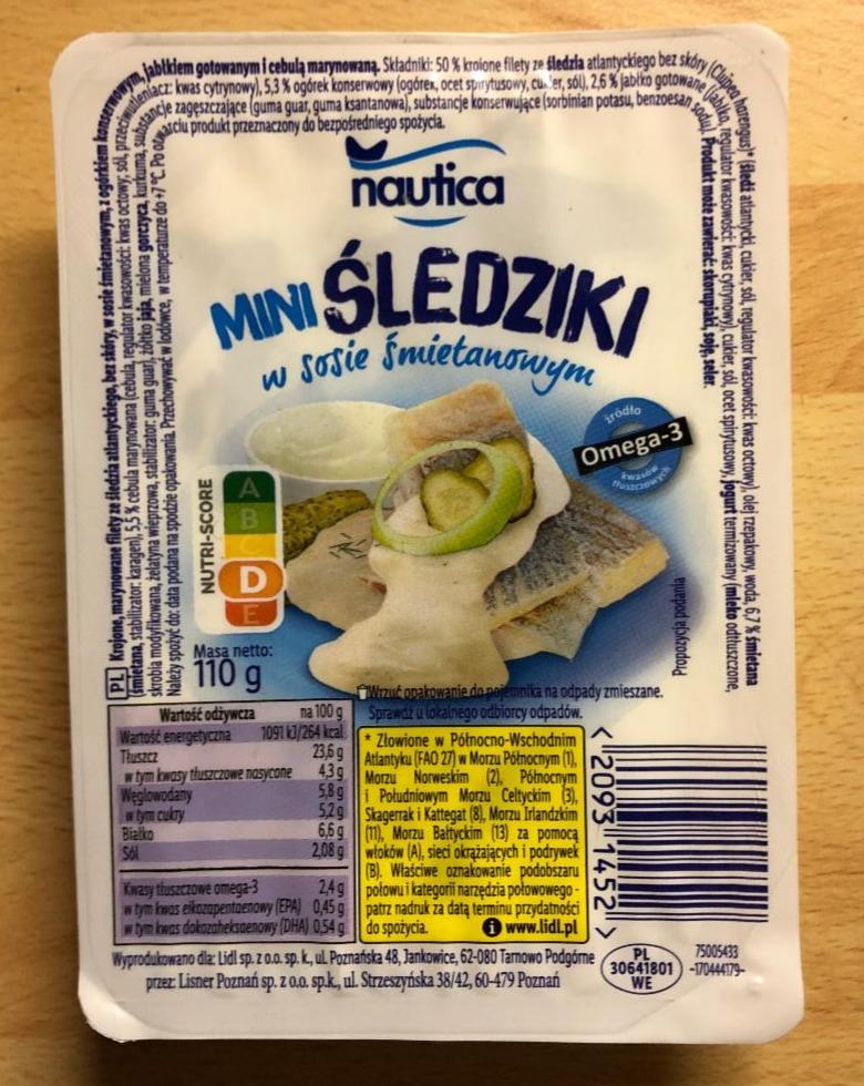 Zdjęcia - Mini Śledziki w sosie śmietanowym Nautica