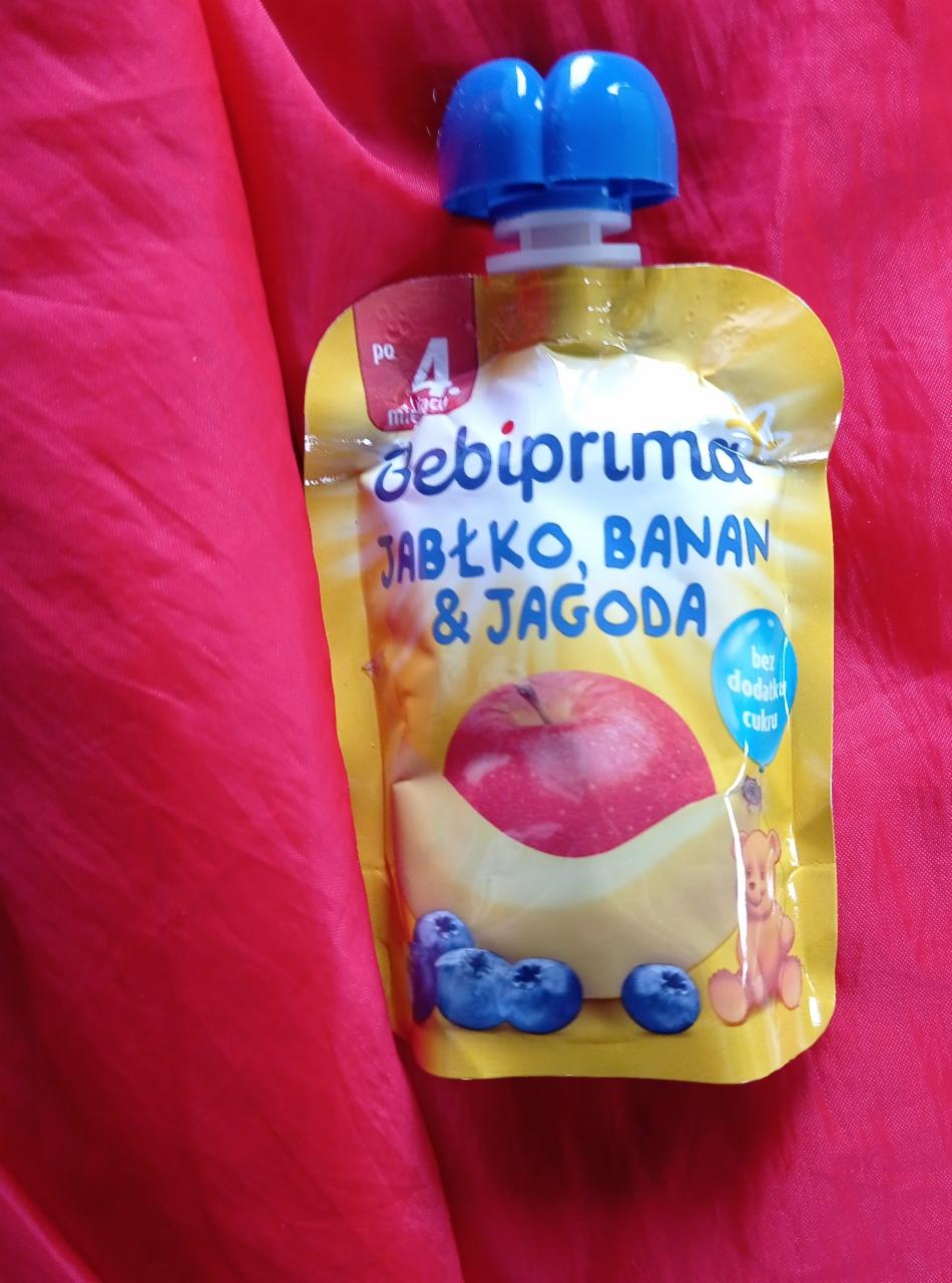 Zdjęcia - Bebiprima Mus owocowy po 4. miesiącu jabłko banan & jagoda 90 g