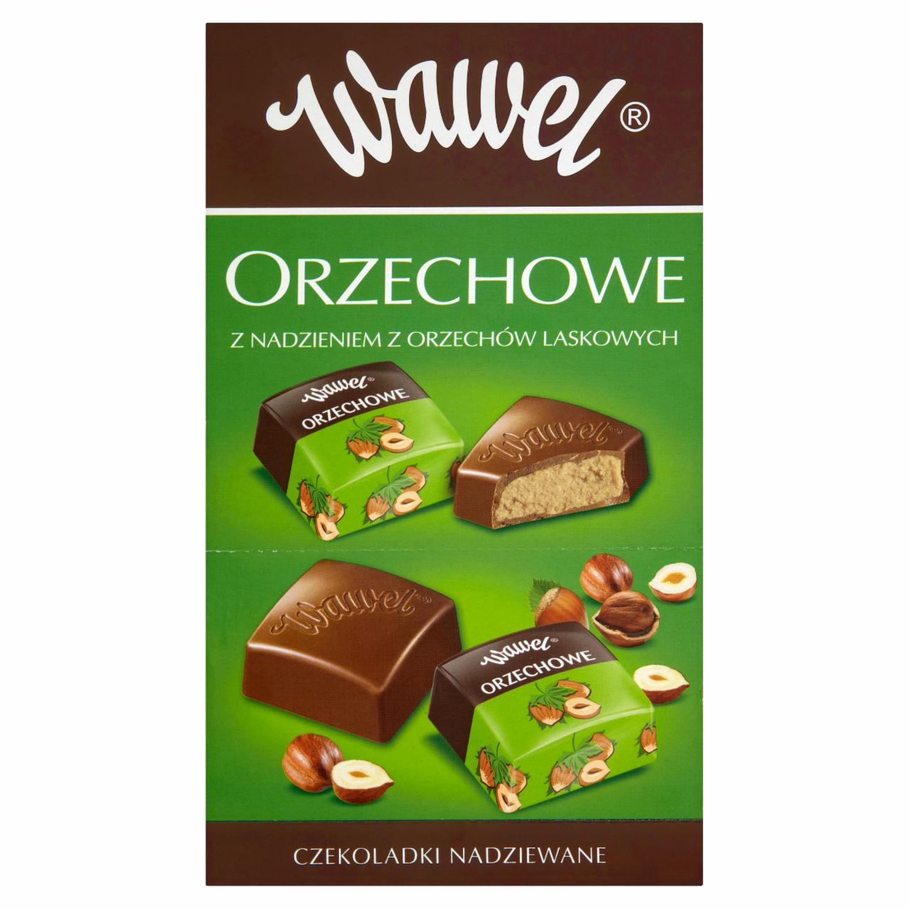 Zdjęcia - Wawel Orzechowe z nadzieniem z orzechów laskowych Czekoladki nadziewane 2,4 kg