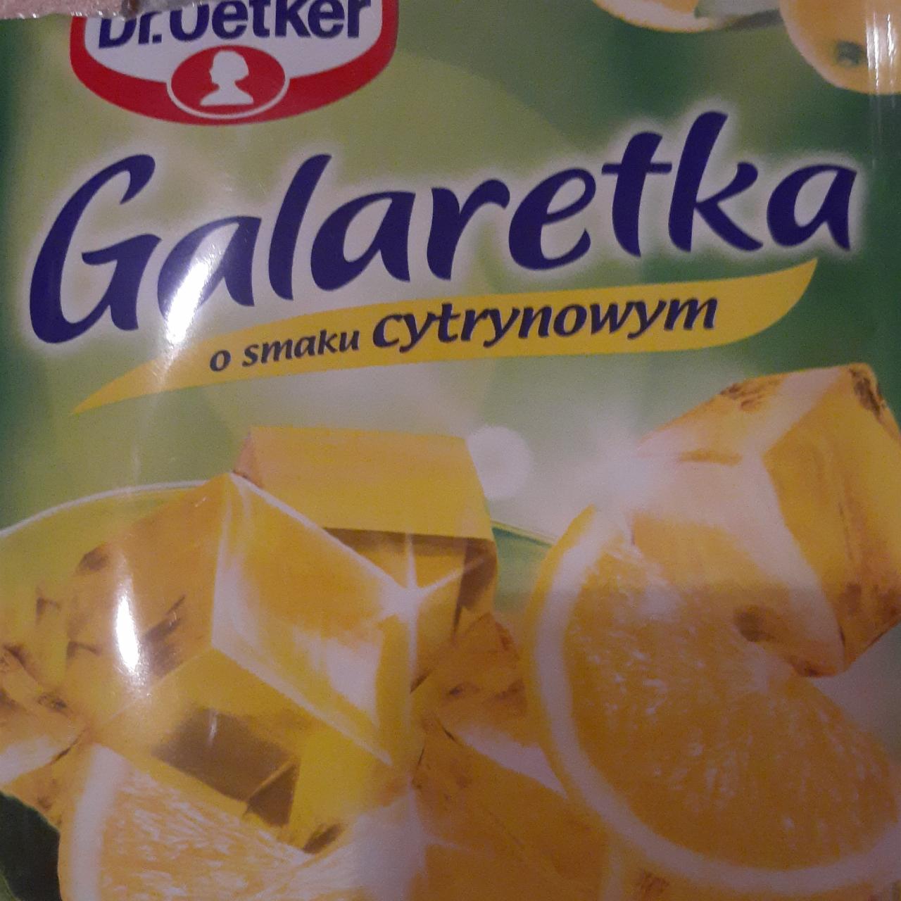 Zdjęcia - Galaretka o smaku cytrynowym Dr.oetker