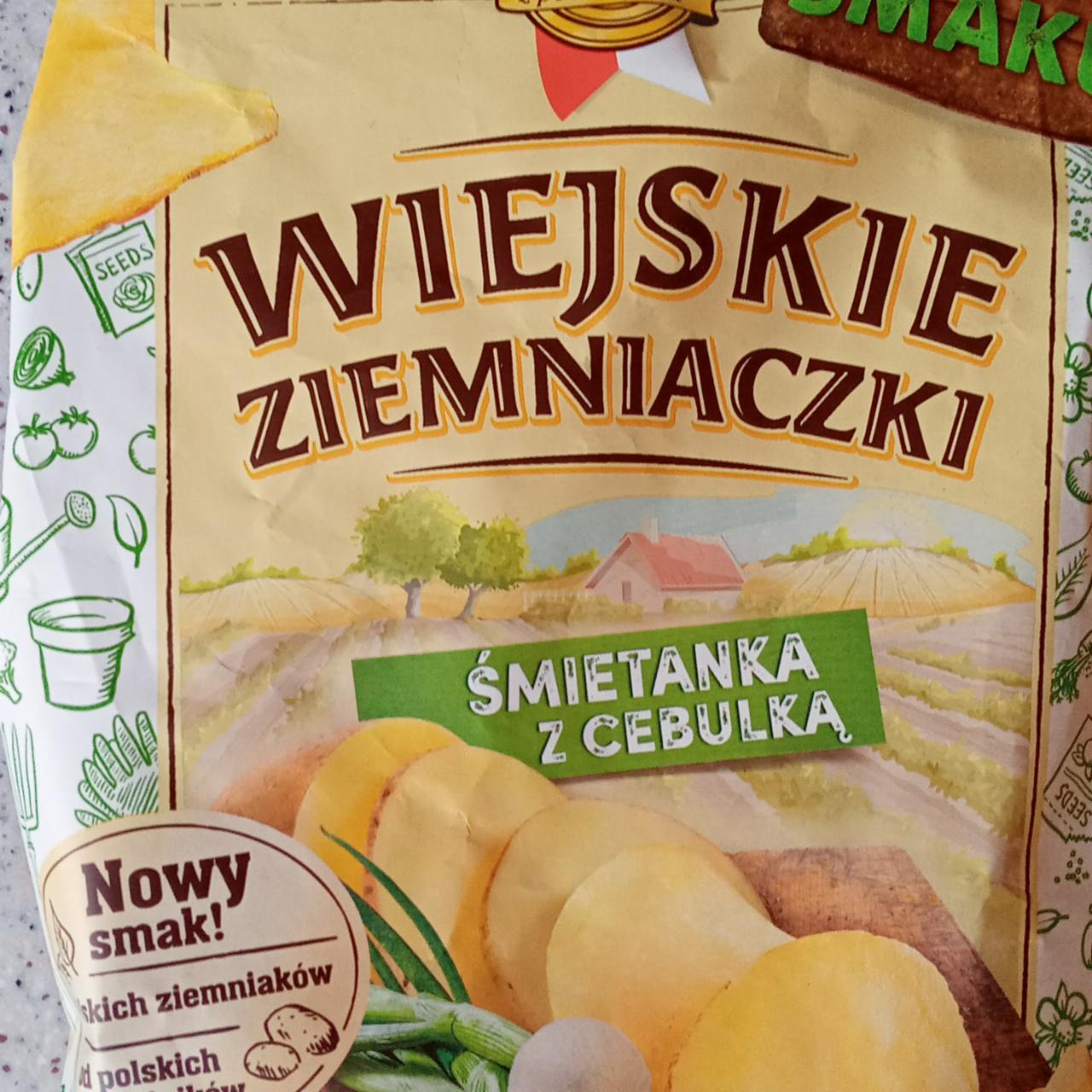 Zdjęcia - Wiejskie Ziemniaczki Chipsy ziemniaczane śmietanka z cebulką