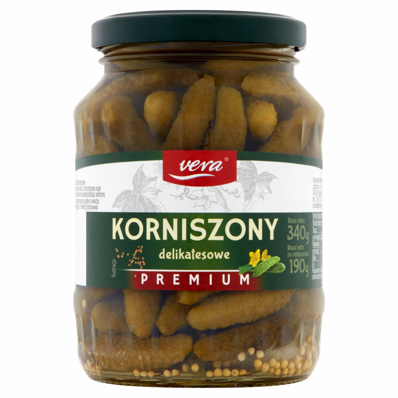 Zdjęcia - Vera Premium Korniszony delikatesowe