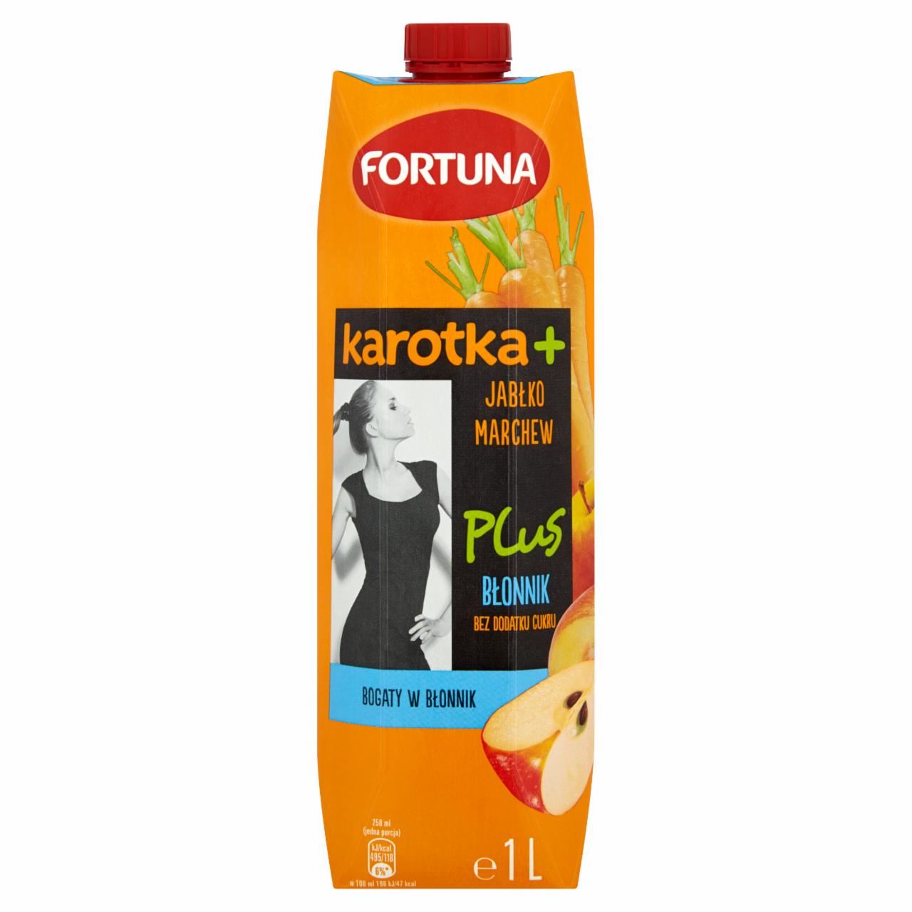 Zdjęcia - Fortuna Karotka+ Jabłko marchew + błonnik Sok 1 l