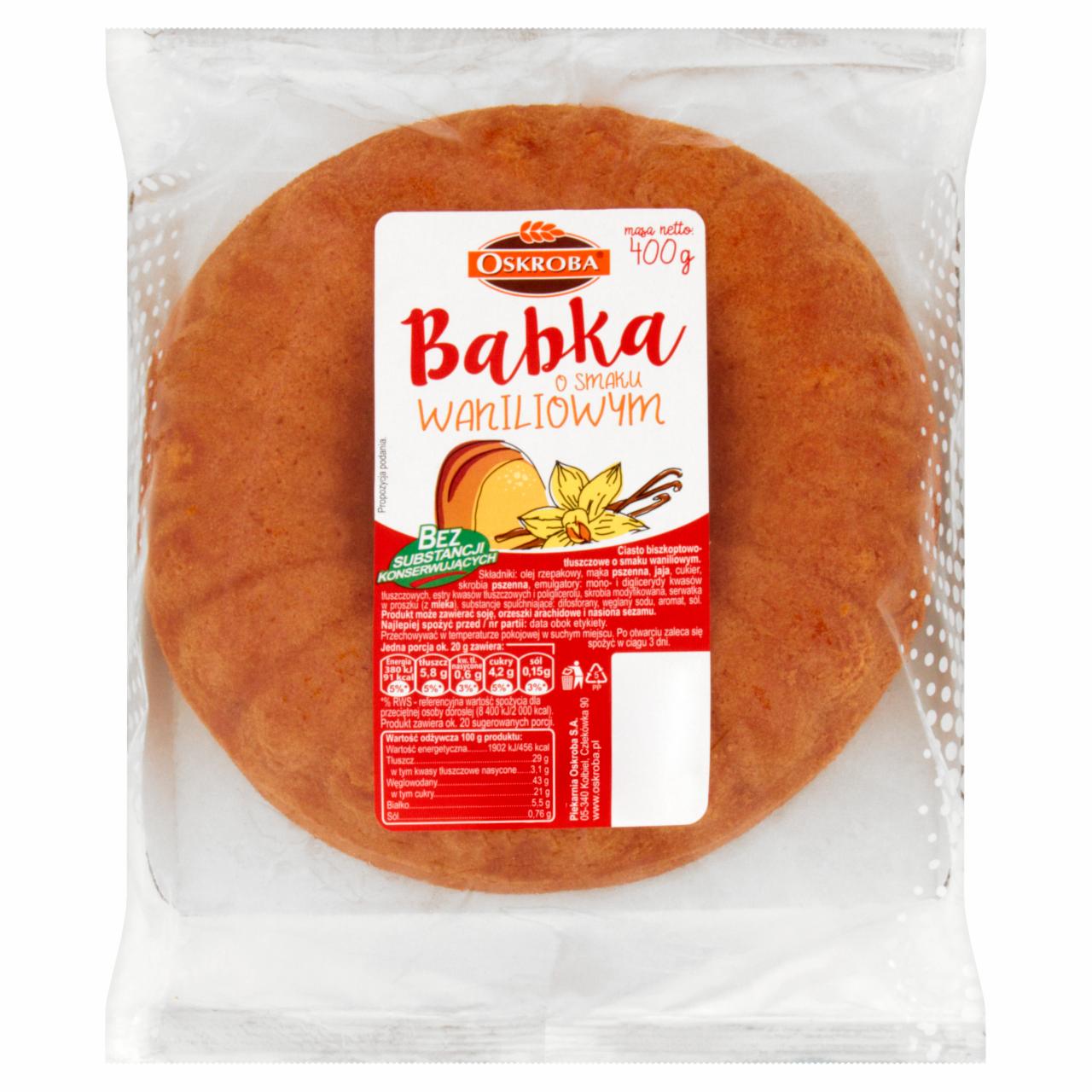 Zdjęcia - Babka o smaku waniliowym Oskroba