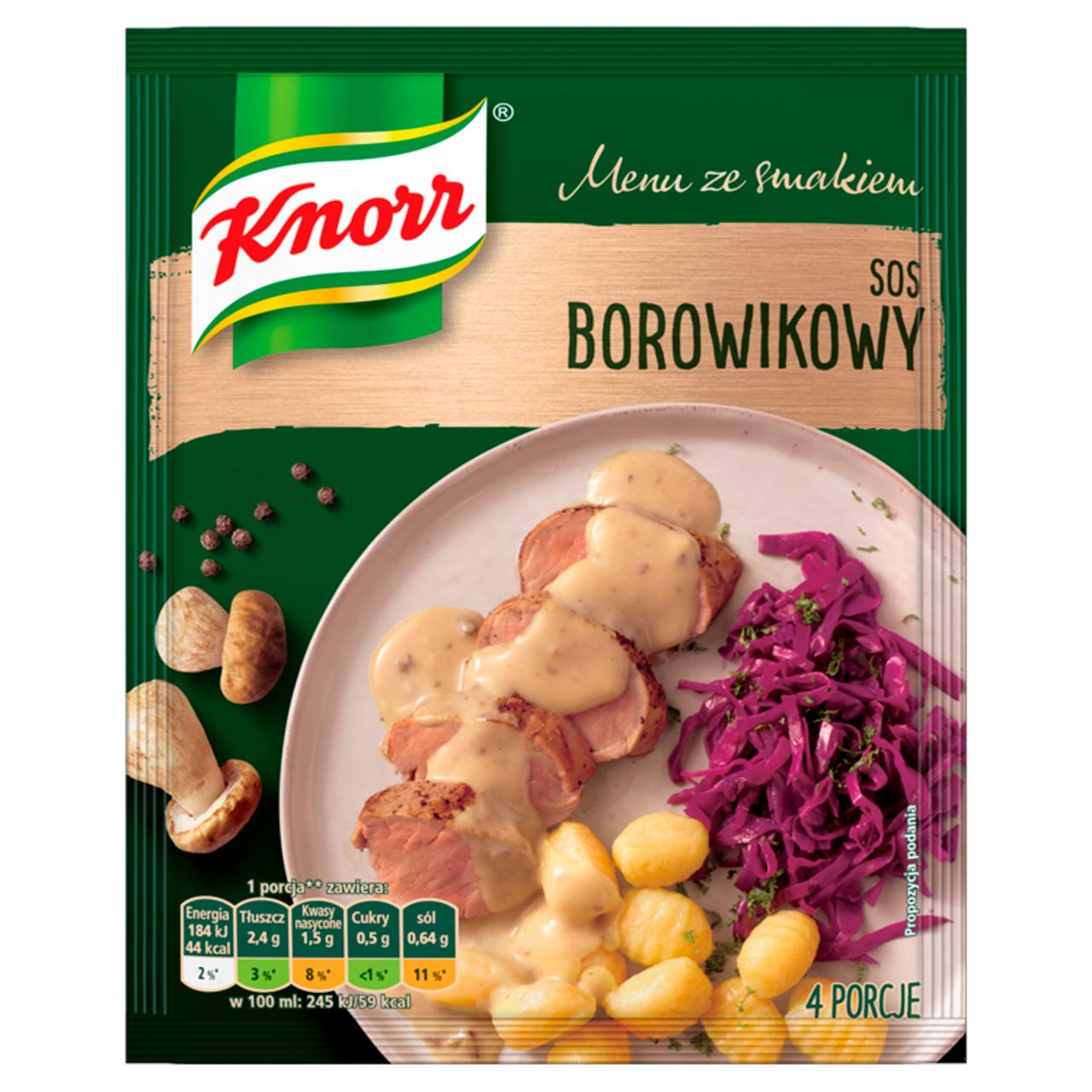 Zdjęcia - Knorr Menu ze smakiem Sos borowikowy 37 g