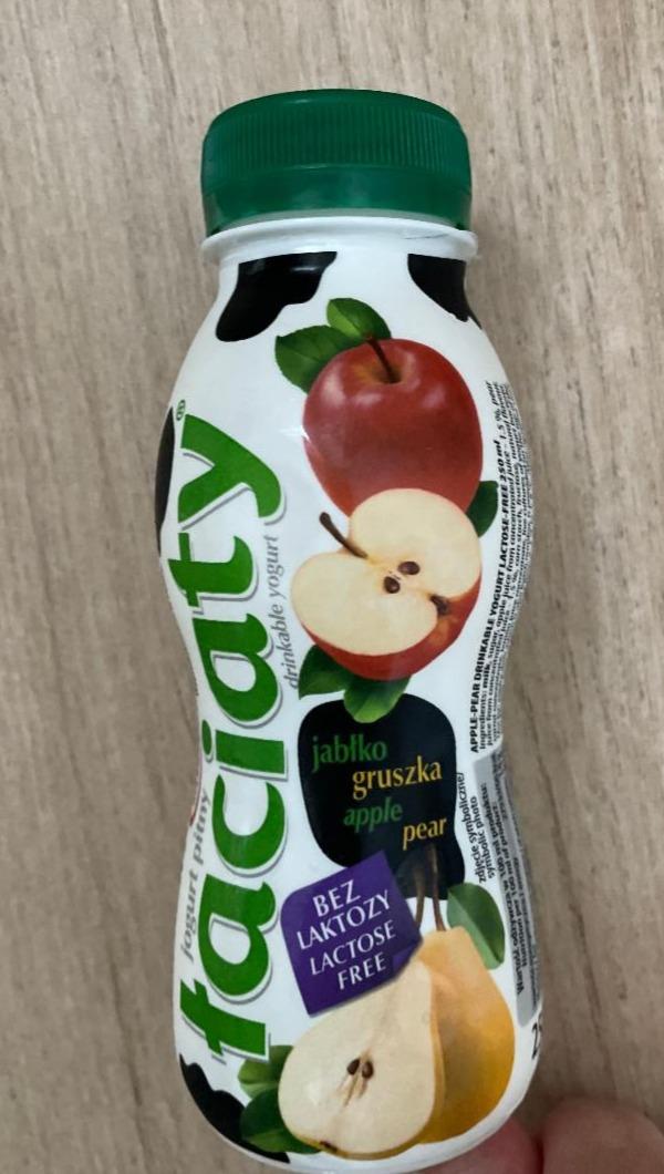 Zdjęcia - Łaciaty Jogurt pitny jabłko gruszka bez laktozy 250 ml