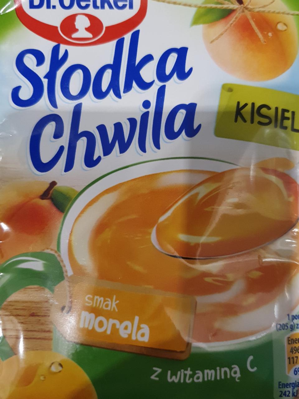 Zdjęcia - Słodka Chwila Kisiel smak morela Dr.Oetker