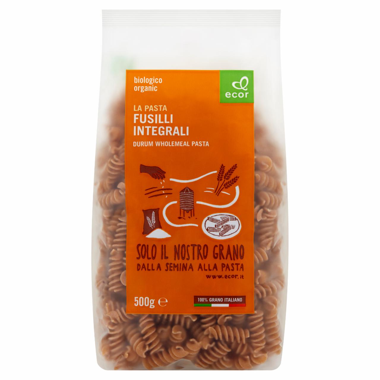 Zdjęcia - Ecor Makaron pełnoziarnisty fusilli Bio 500 g