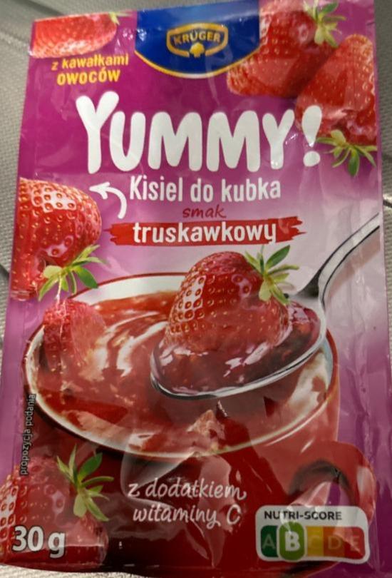 Zdjęcia - Kisiel do kubka truskawkowy Yummy! Krüger