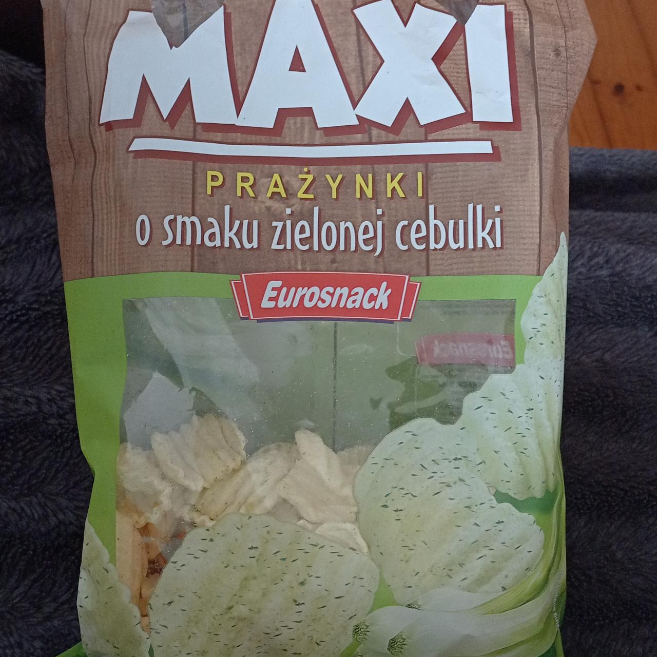 Zdjęcia - MAXI prażynki o smaku zielonej cebulki Eurosnack