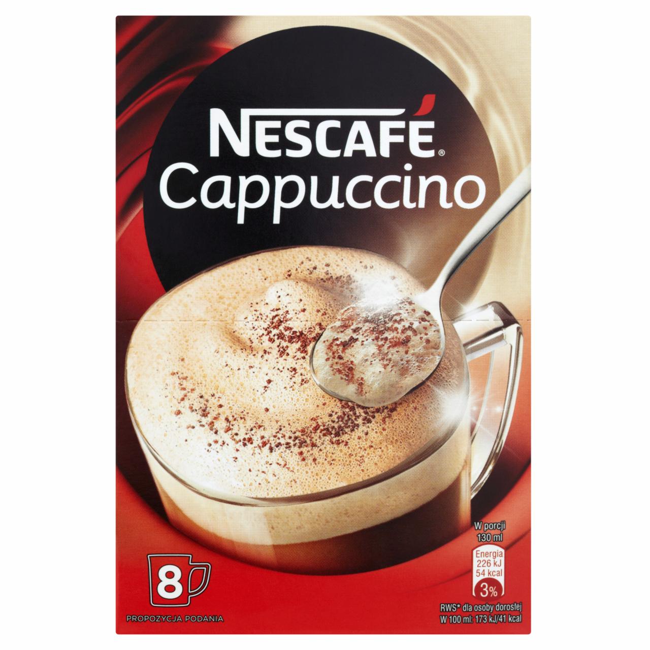 Zdjęcia - Nescafé Cappuccino Rozpuszczalny napój kawowy 104 g (8 sztuk)