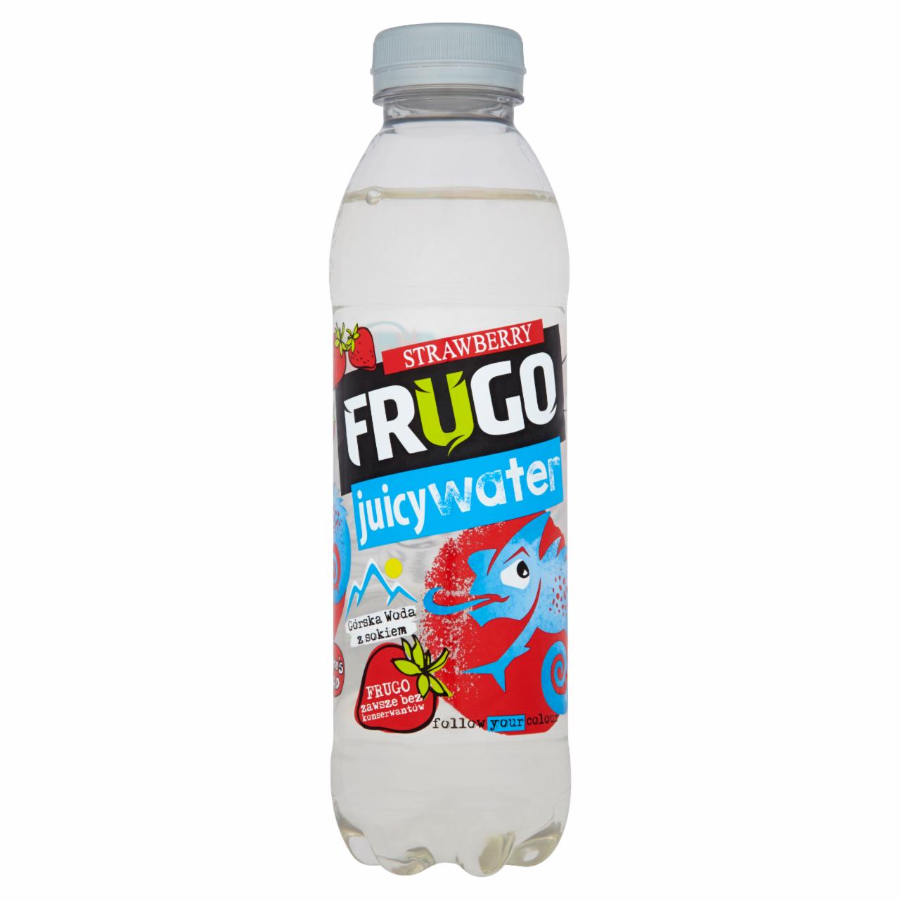 Zdjęcia - Frugo Juicy Water Strawberry Górska woda z sokiem 500 ml
