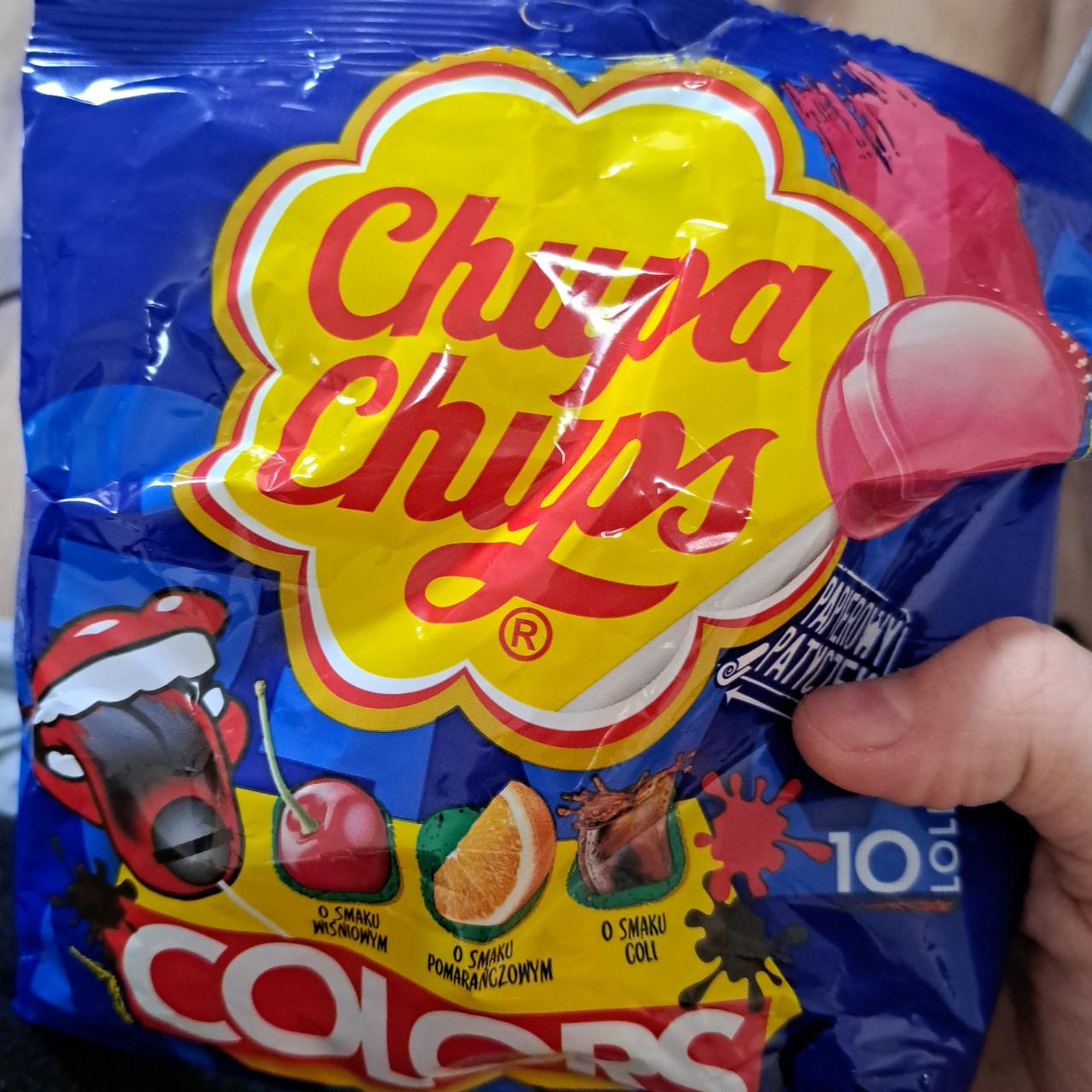 Zdjęcia - Chupa Chups Colors Lizaki wielosmakowe 120 g (10 sztuk)