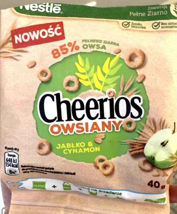 Zdjęcia - Nestlé Cheerios Owsiany Płatki śniadaniowe jabłko & cynamon 40 g