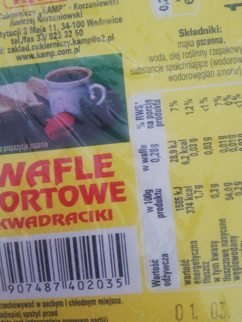 Zdjęcia - wafle tortowe kamp