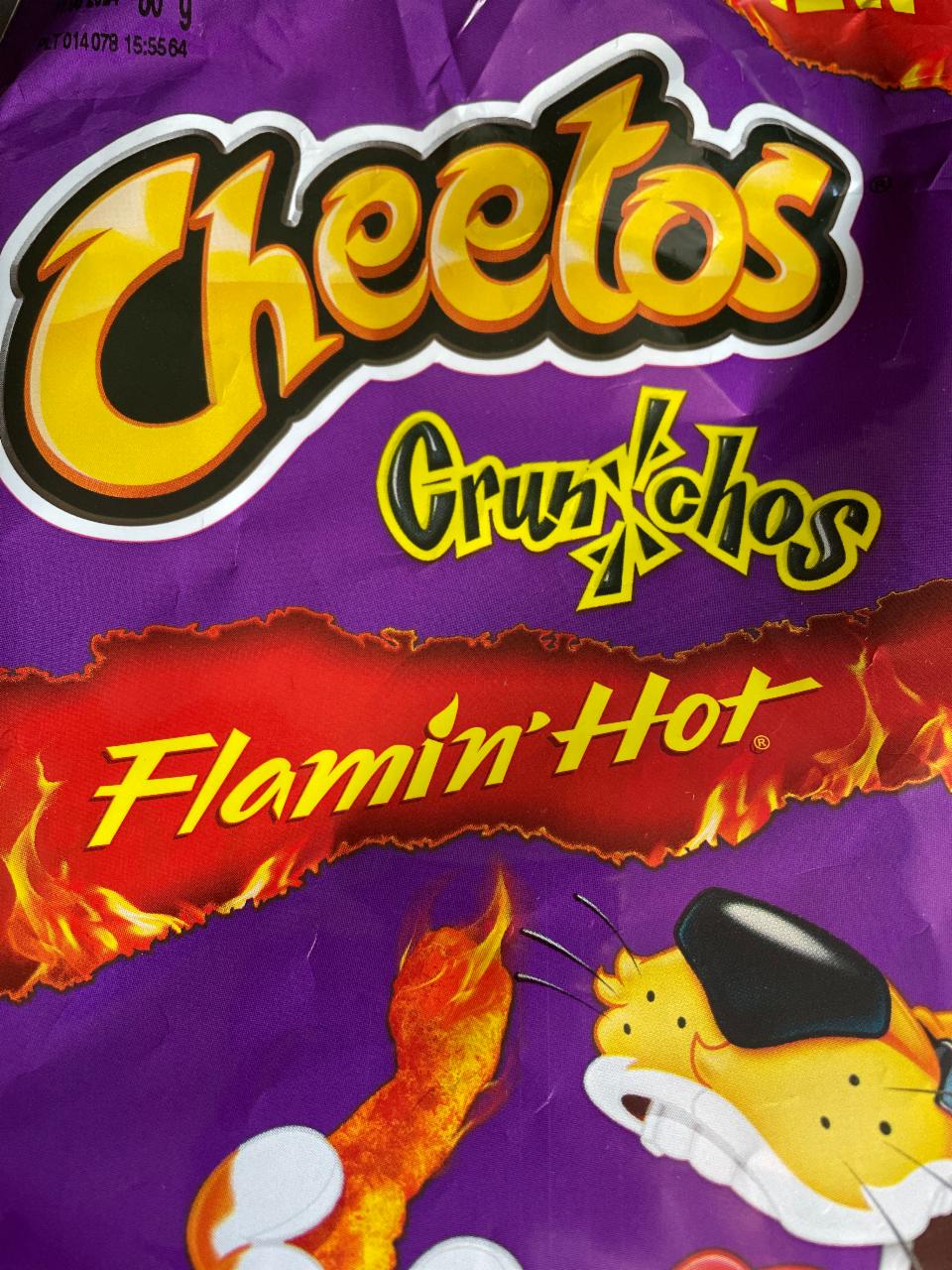 Zdjęcia - Cheetos Crunchos Flamin' Hot Chrupki kukurydziane o smaku bardzo pikantnym 80 g