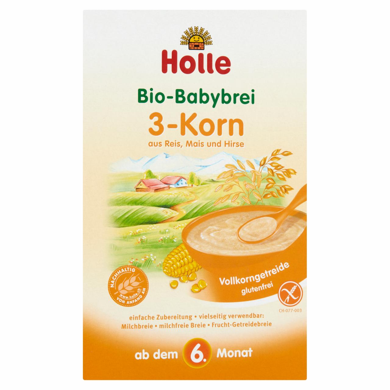 Zdjęcia - Holle Bio kaszka 3-zboża dla niemowląt od 6. miesiąca życia 250 g