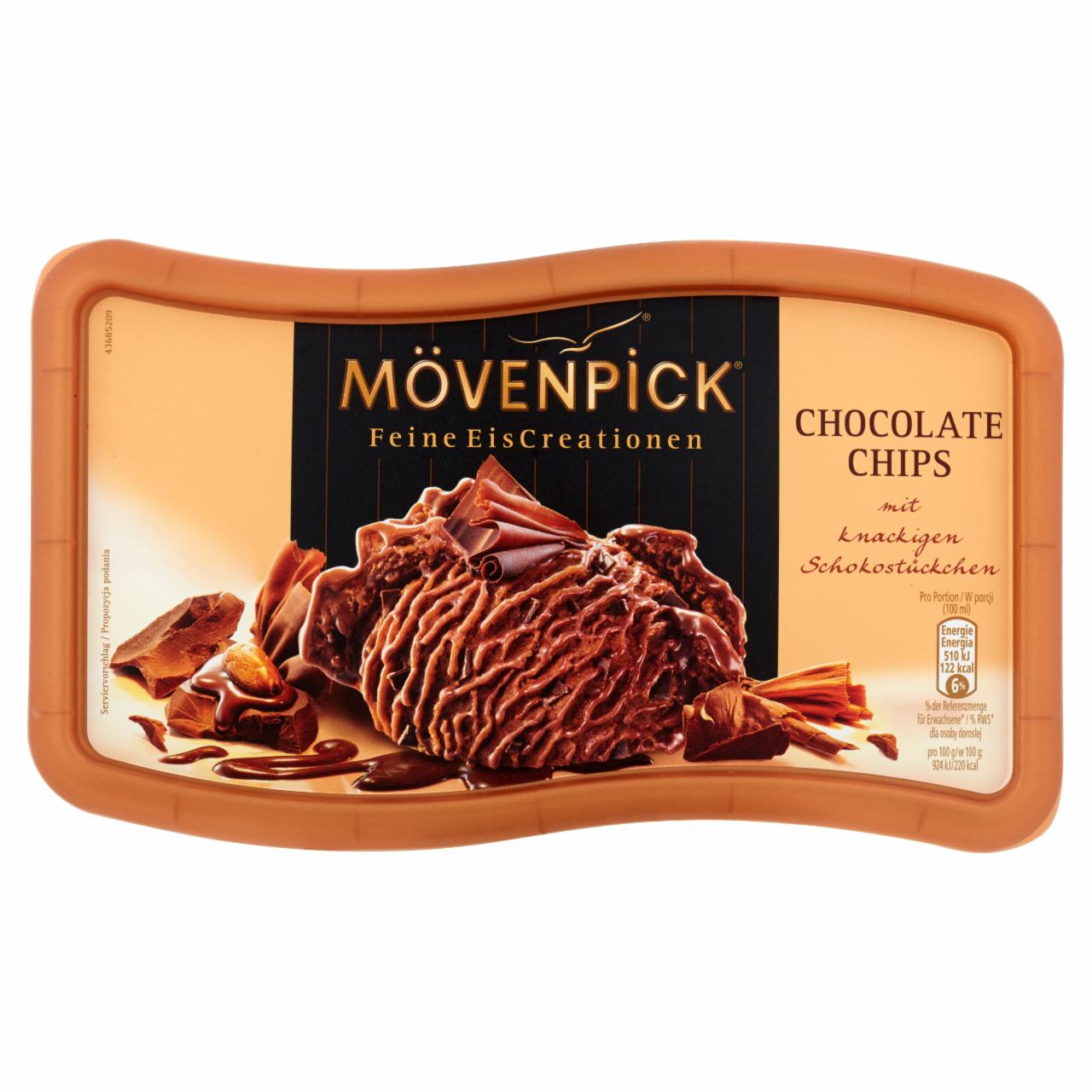 Zdjęcia - Mövenpick Lody czekoladowe z kawałkami czekolady 900 ml