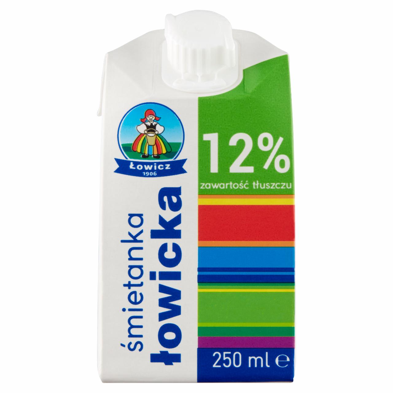 Zdjęcia - Łowicz Śmietanka łowicka UHT 12% 250 ml