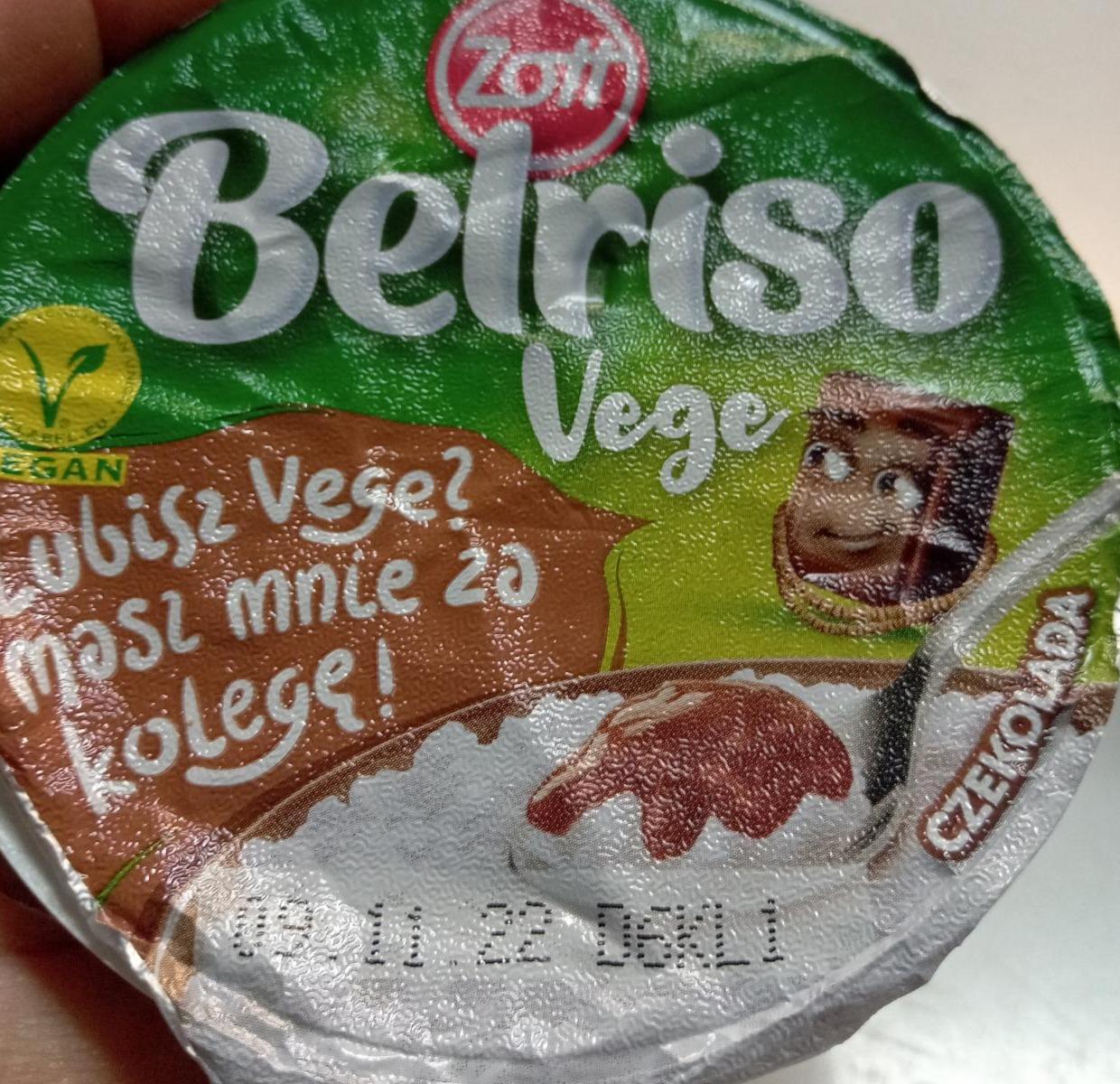 Zdjęcia - Zott Belriso Vege Deser na bazie kremu kokosowego z ryżem i sosem 160 g