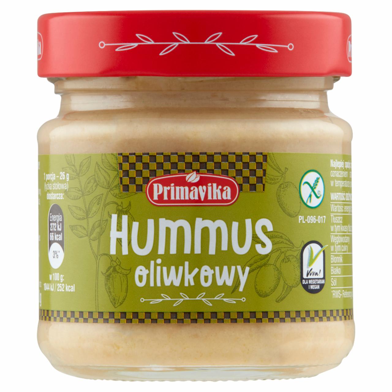 Zdjęcia - Primavika Hummus oliwkowy 160 g