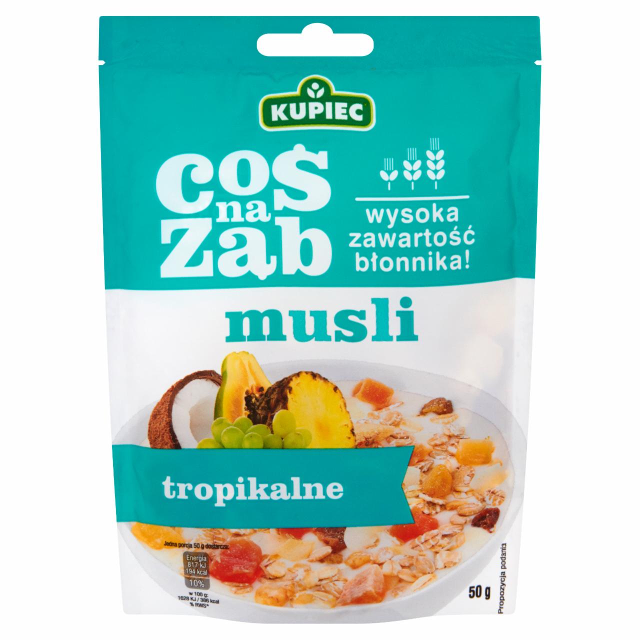 Zdjęcia - Kupiec Coś na ząb Musli tropikalne 50 g