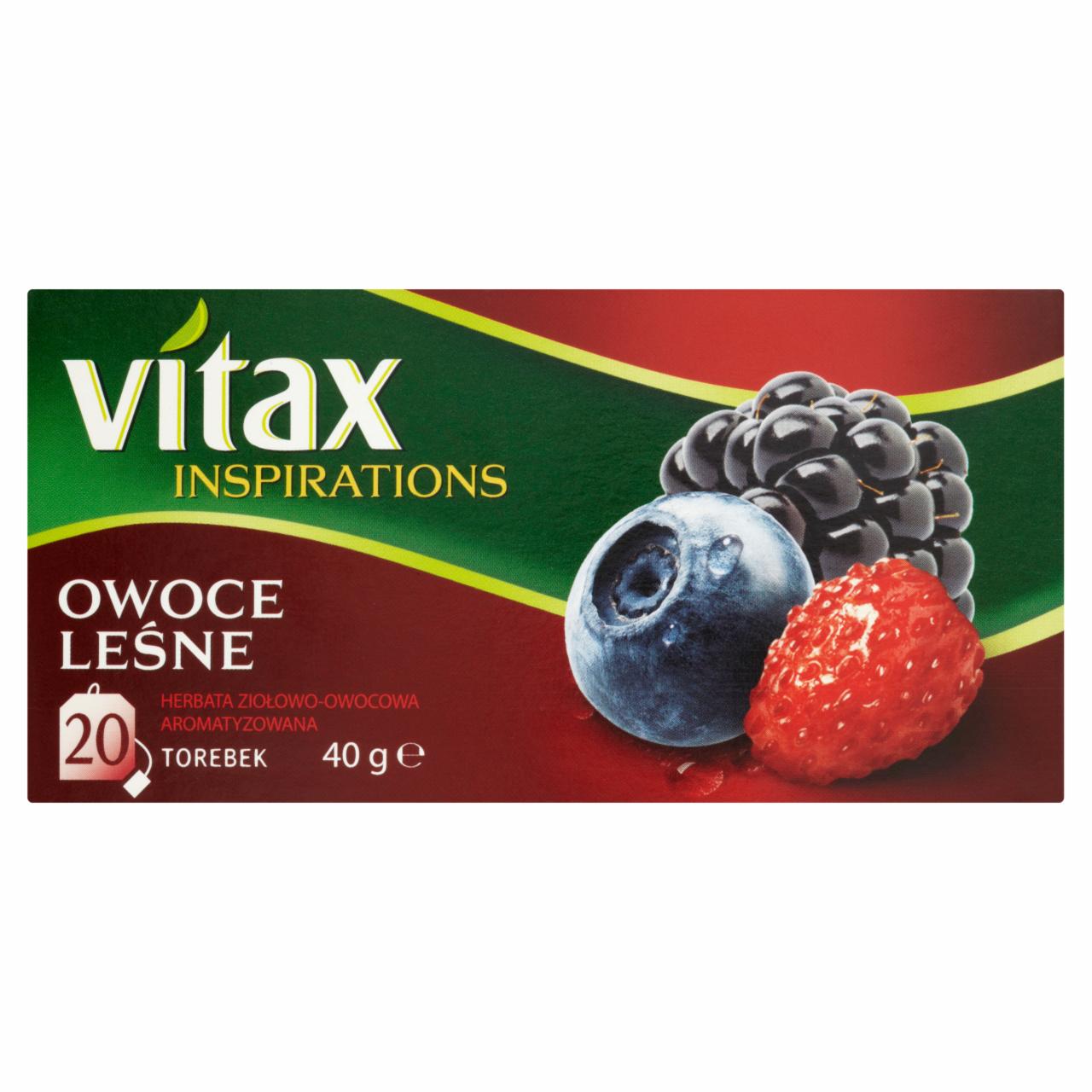 Zdjęcia - Vitax Inspirations Owoce leśne Herbata ziołowo-owocowa 40 g (20 torebek)