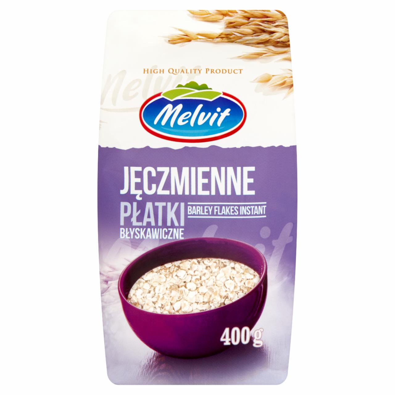 Zdjęcia - Jęczmienne płatki błyskawiczne 400 g Melvit