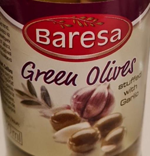 Zdjęcia - Green olives stuffed with garlic Baresa