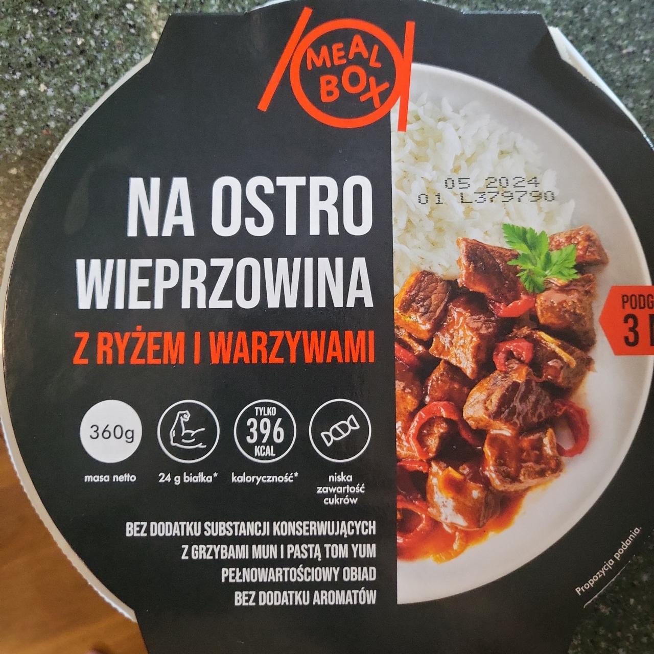 Zdjęcia - Wieprzowina na ostro z ryżem i warzywami Meal box